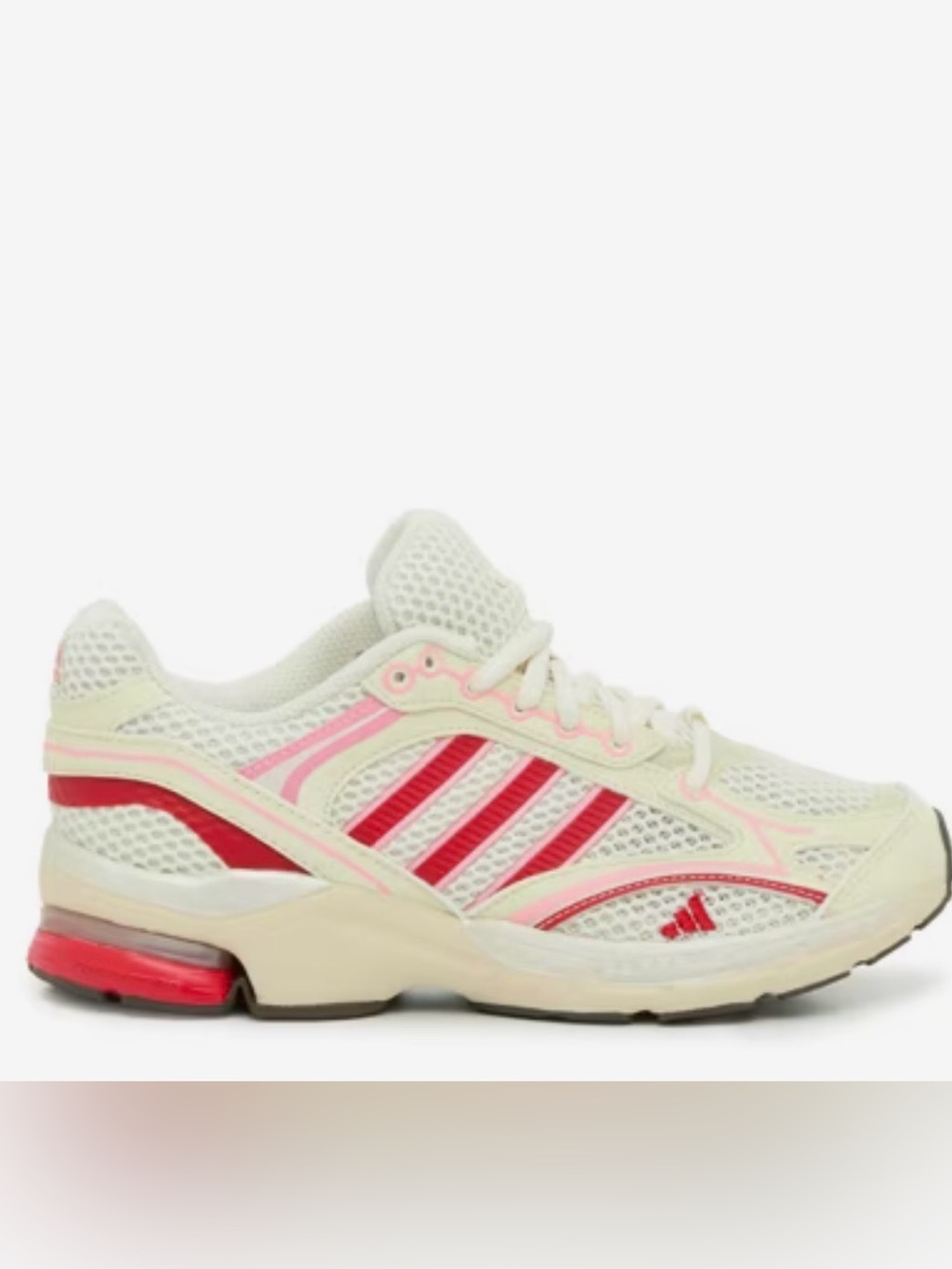 adidas Women's Cream, Pink & Red Running Sneakers